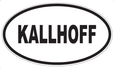 KALLHOFF - Oval Sticker
