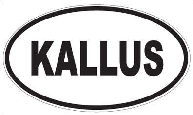 KALLUS - Oval Sticker
