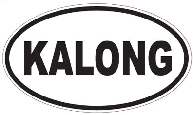 KALONG - Oval Sticker