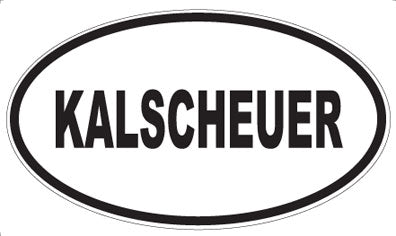 KALSCHEUER - Oval Magnet