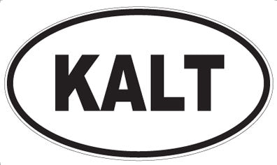 KALT - Oval Sticker