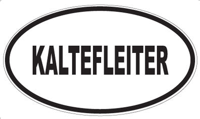 KALTEFLEITER - Oval Sticker