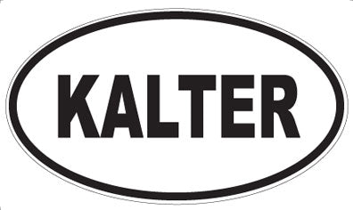 KALTER - Oval Sticker