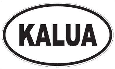KALUA - Oval Sticker