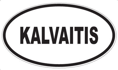 KALVAITIS - Oval Magnet
