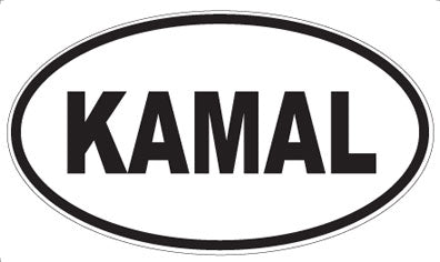 KAMAL - Oval Sticker