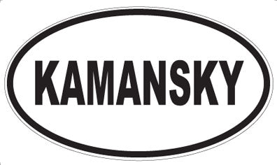 KAMANSKY - Oval Magnet