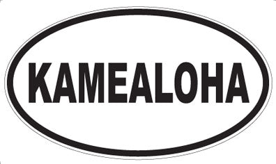 KAMEALOHA - Oval Sticker