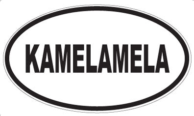 KAMELAMELA - Oval Sticker