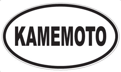 KAMEMOTO - Oval Sticker