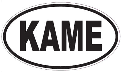 KAME - Oval Sticker