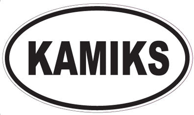 KAMIKS - Oval Sticker