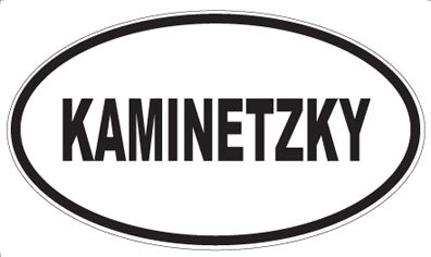 KAMINETZKY - Oval Magnet