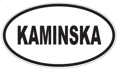 KAMINSKA - Oval Sticker