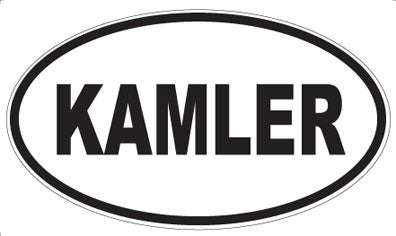 KAMLER - Oval Sticker