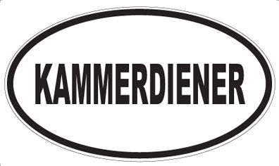 KAMMERDIENER - Oval Magnet