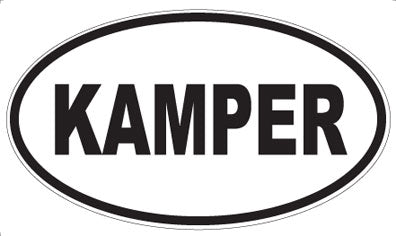 KAMPER - Oval Sticker