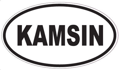 KAMSIN - Oval Sticker