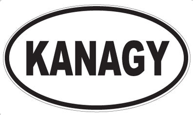 KANAGY - Oval Sticker