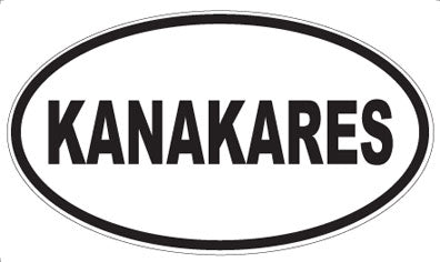 KANAKARES - Oval Magnet