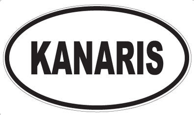 KANARIS - Oval Sticker