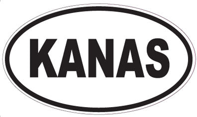 KANAS - Oval Sticker