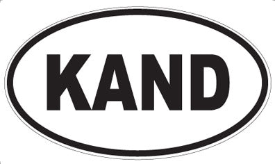 KAND - Oval Sticker