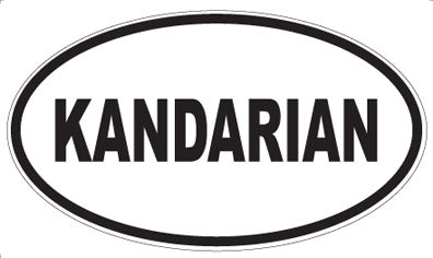 KANDARIAN - Oval Sticker