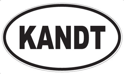 KANDT - Oval Sticker