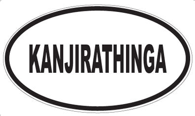 KANJIRATHINGA - Oval Sticker