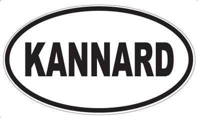 KANNARD - Oval Sticker