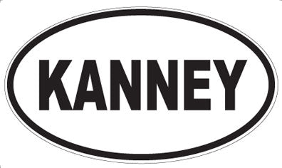 KANNEY - Oval Sticker