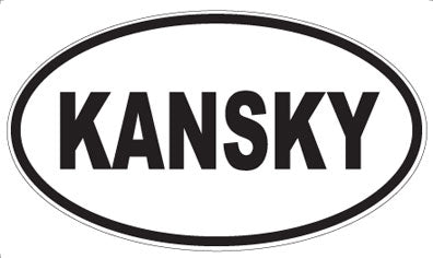 KANSKY - Oval Magnet