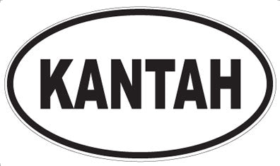 KANTAH - Oval Sticker