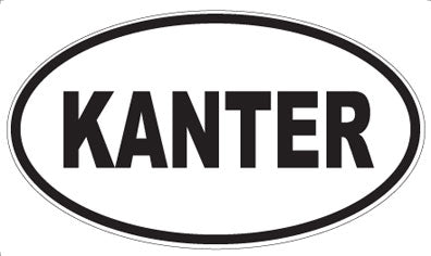 KANTER - Oval Sticker