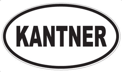 KANTNER - Oval Sticker
