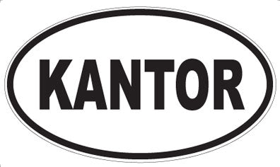 KANTOR - Oval Sticker