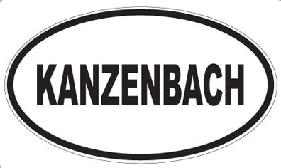 KANZENBACH - Oval Sticker