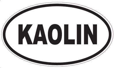 KAOLIN - Oval Sticker
