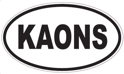 KAONS - Oval Sticker