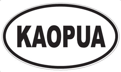 KAOPUA - Oval Sticker