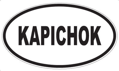 KAPICHOK - Oval Sticker