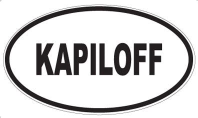 KAPILOFF - Oval Sticker