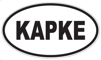 KAPKE - Oval Magnet