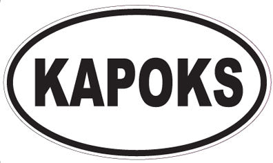 KAPOKS - Oval Sticker