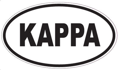 KAPPA - Oval Sticker