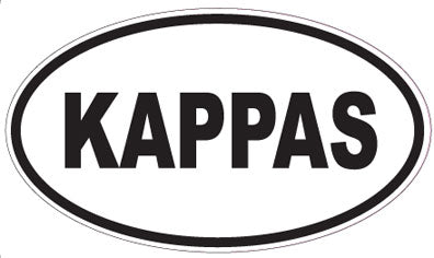 KAPPAS - Oval Sticker