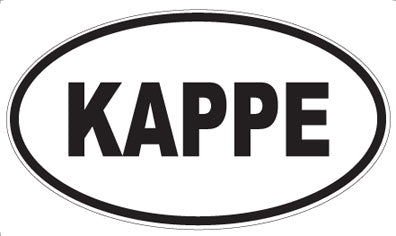 KAPPE - Oval Sticker