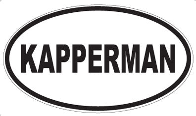 KAPPERMAN - Oval Sticker