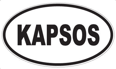 KAPSOS - Oval Magnet